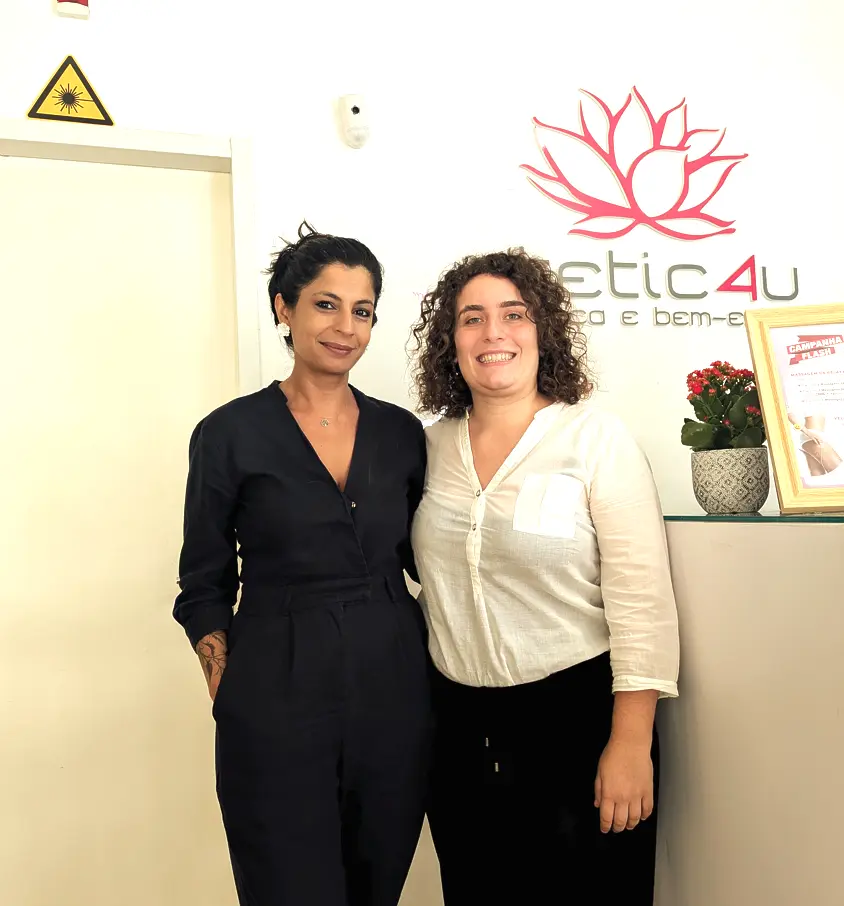 Hemali Bhanji e Lurdes Letras — equipa Stetic4U